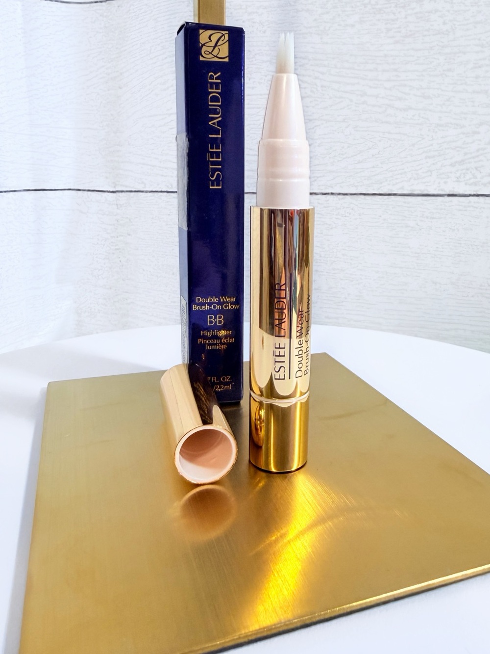 Estée Lauder Double Wear Brush-On Glow BB Highlighter Concealer 3/4W Medium Warm